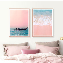 Load image into Gallery viewer, Beach Ship Sea Decoration Pictures