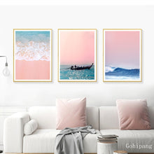 Load image into Gallery viewer, Beach Ship Sea Decoration Pictures