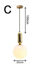 Load image into Gallery viewer, Nordic Glass Ball Pendant Lights