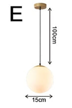 Load image into Gallery viewer, Nordic Glass Ball Pendant Lights