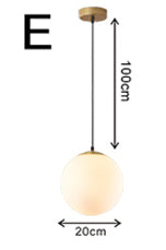 Nordic Glass Ball Pendant Lights