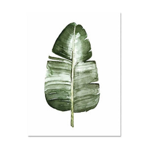 Tropical Plant Leaves Canvas