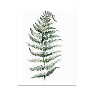 Tropical Plant Leaves Canvas