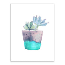 Load image into Gallery viewer, Watercolour Green Plant Style Garden